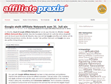 Tablet Screenshot of affiliatepraxis.de